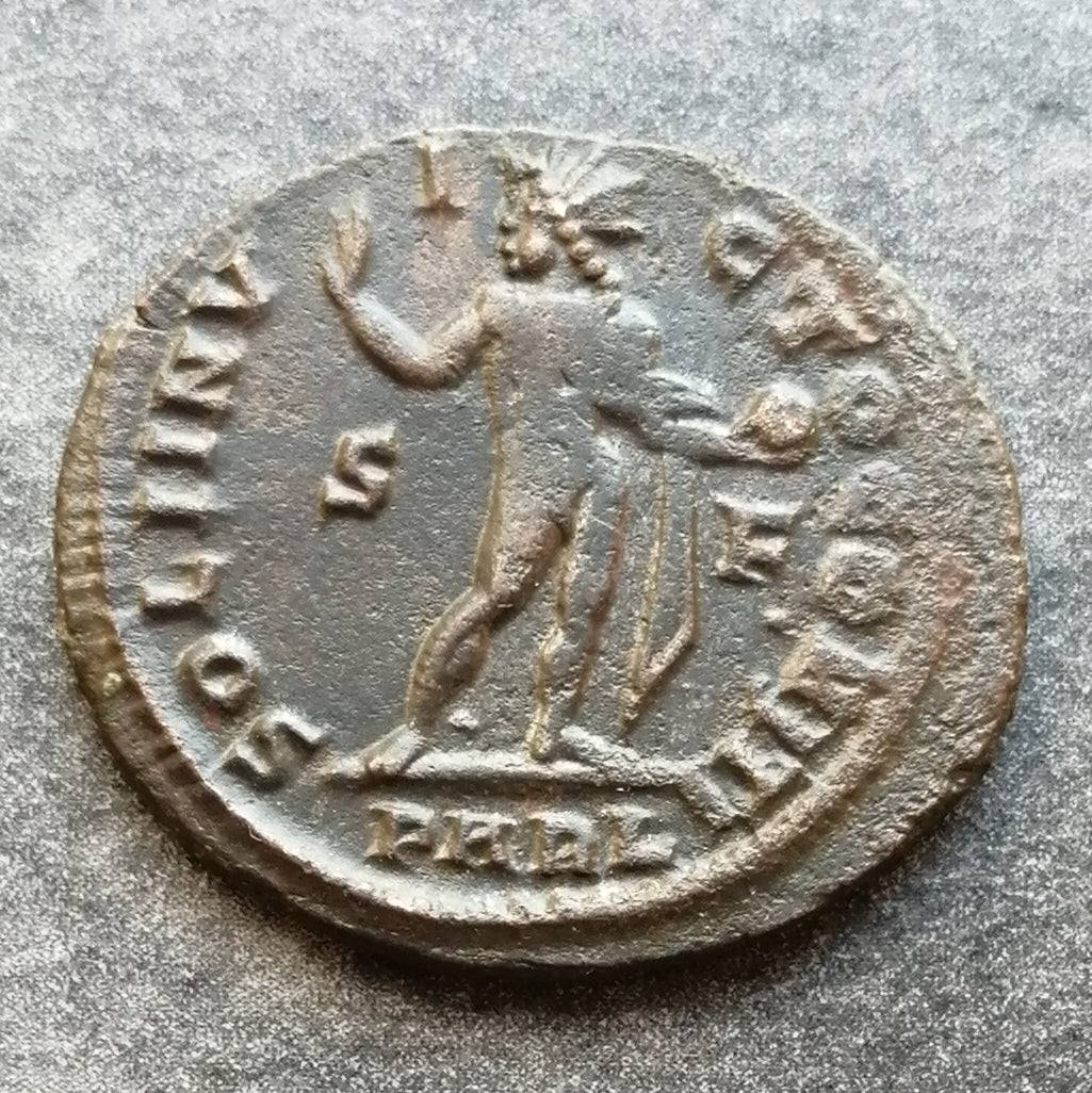 Constantino I (306-337) Follis Sol Invicto Comiti Arles 3,52 gr 21 mm