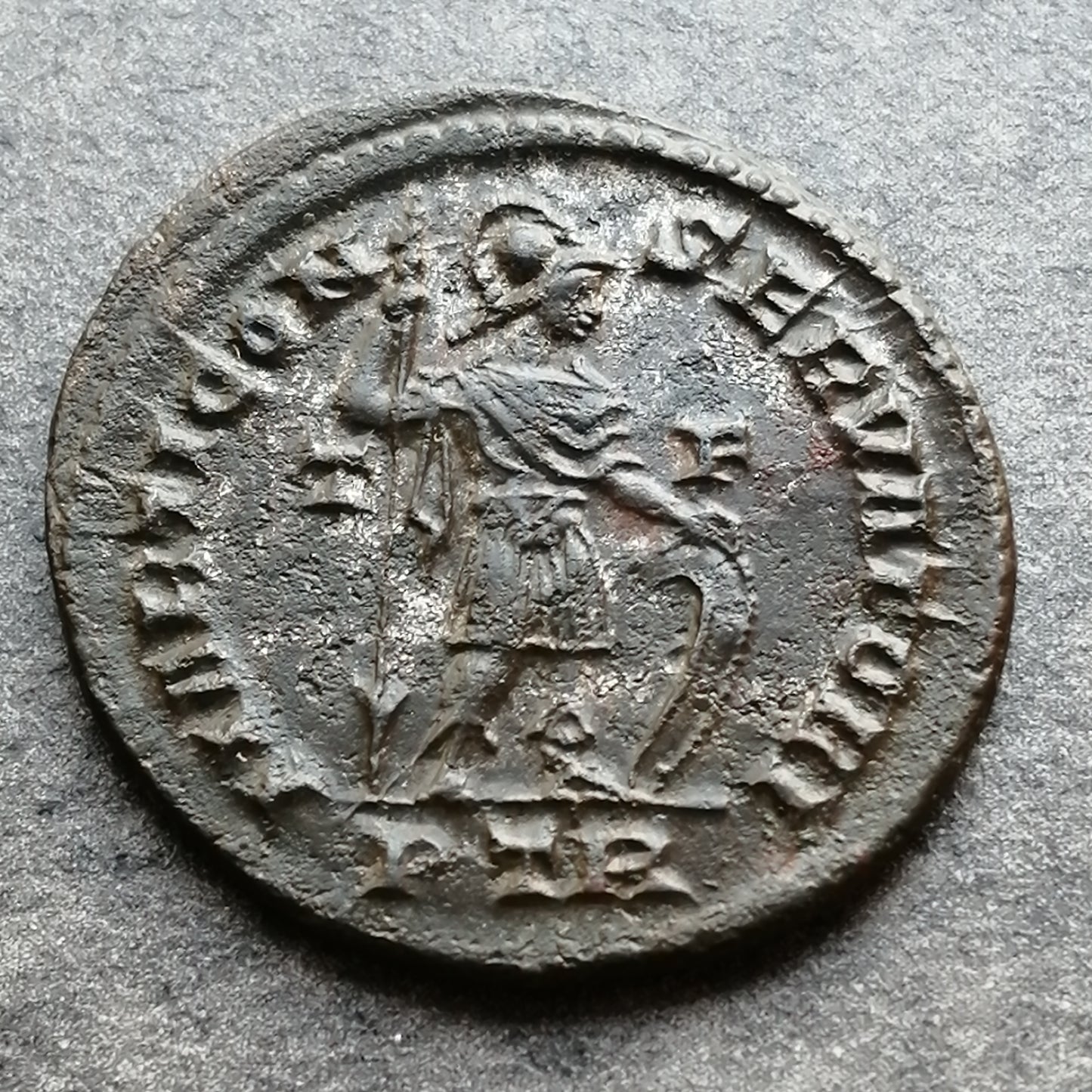 Constantino I (306-337) Follis Marti Conservatori Trier 5,36 gr 22,5 mm