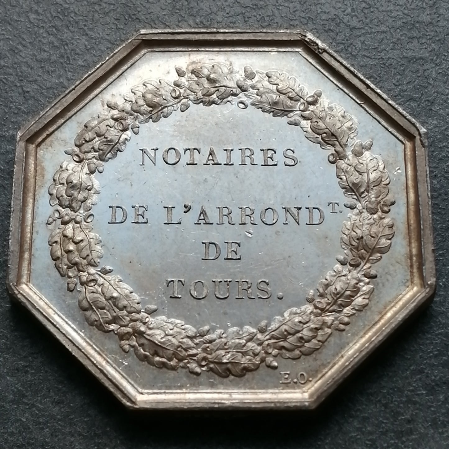 Notary token of the Arrondissement of Silver Tours 12.63 Gr 30.5 mm