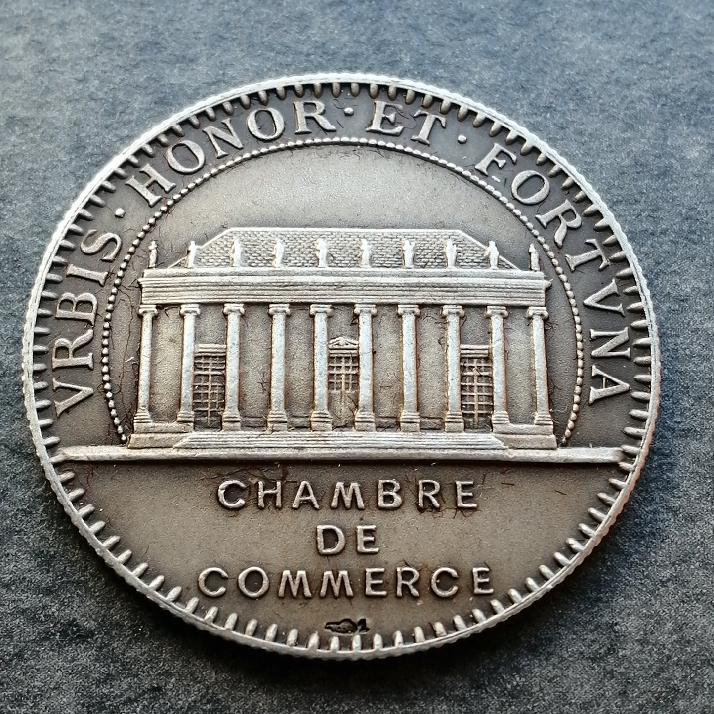 Ficha Cámara de Comercio de Nantes Plata 14,67 gr 31,5 mm