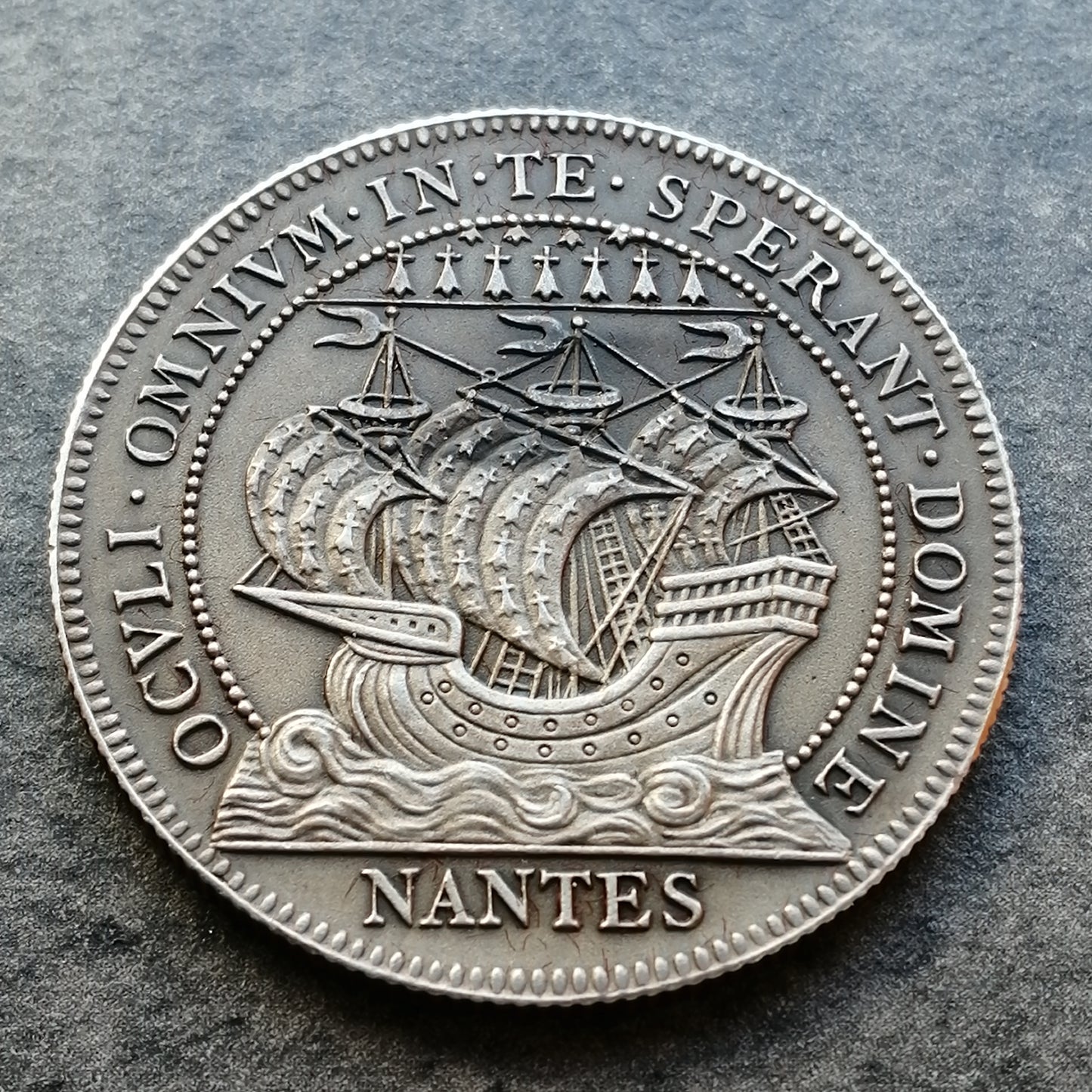 Ficha Cámara de Comercio de Nantes Plata 14,67 gr 31,5 mm