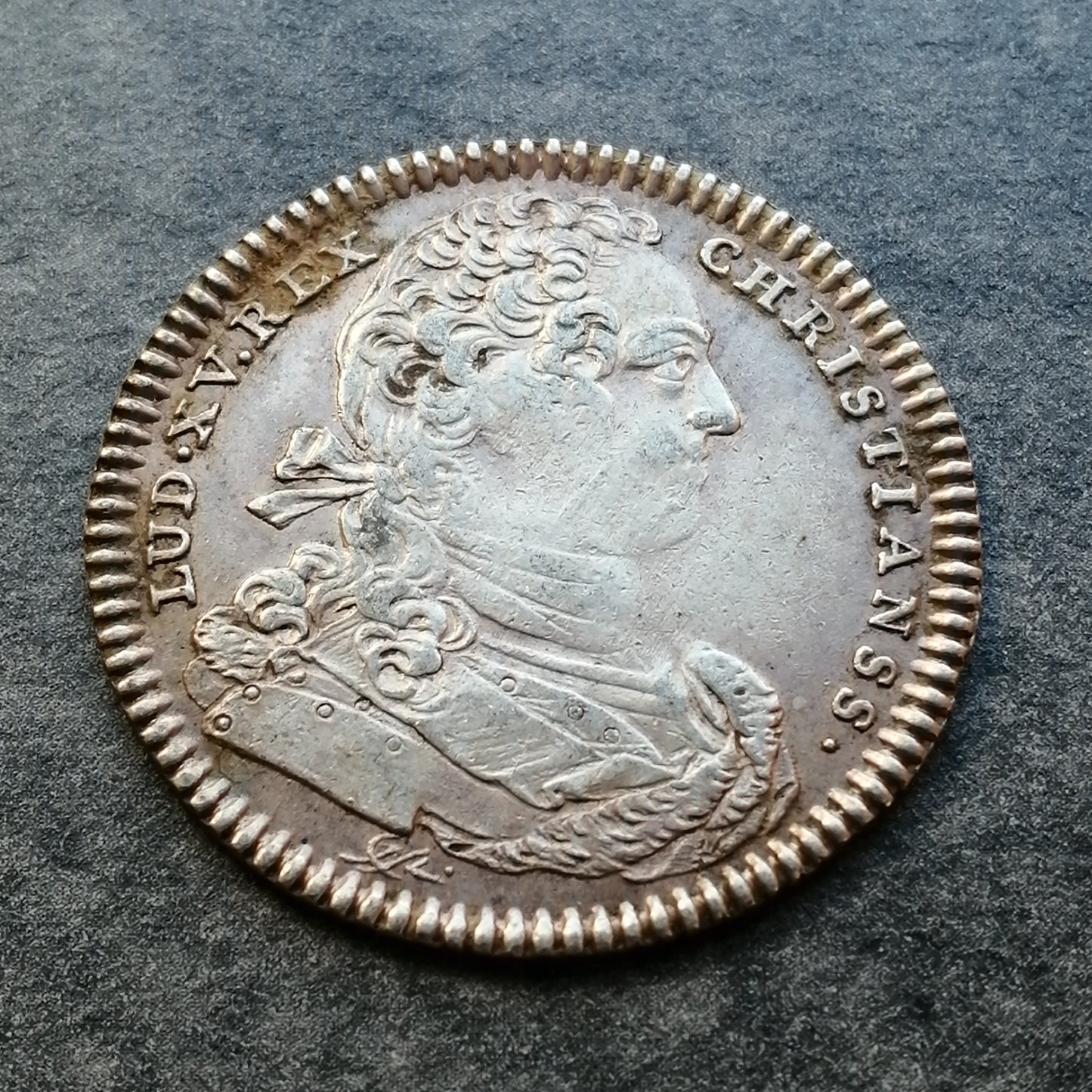 Jeton Artillerie et Génie Louis XV Argent 6,21gr 28 mm