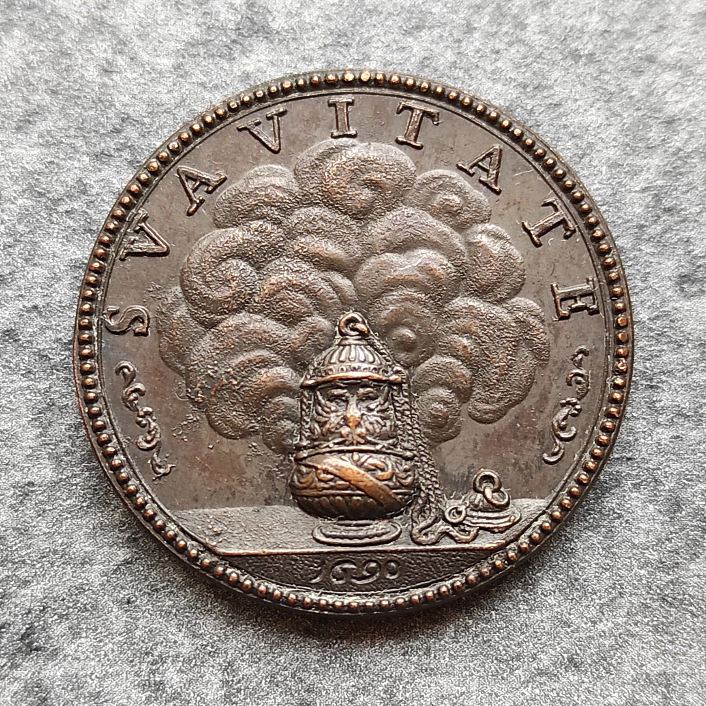 Medalla Vaticano y Estados Pontificios Alejandro VIII (1689-1691) 1690 Svavitate 30 mm 12,77 gr