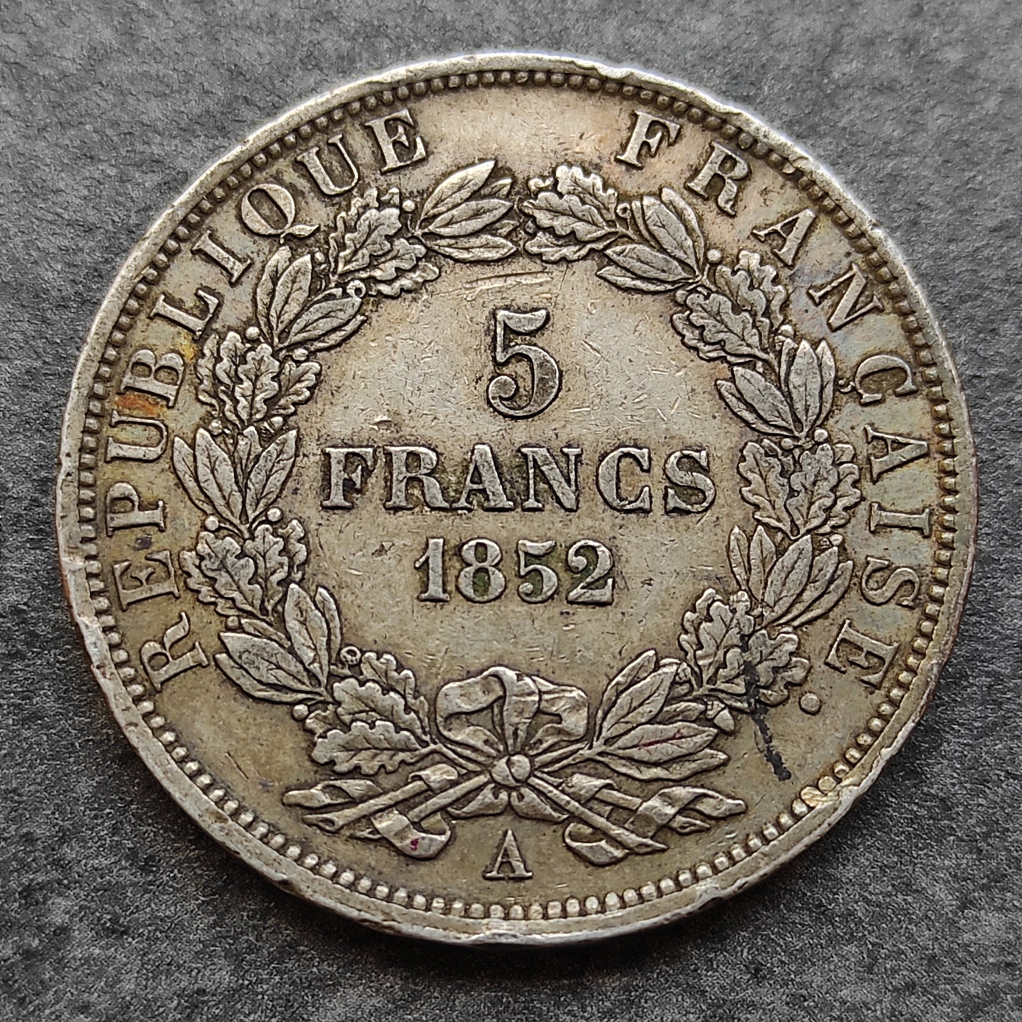 Napoleón III (1852-1870) 5 francos 1852 Plata 24,82 gr