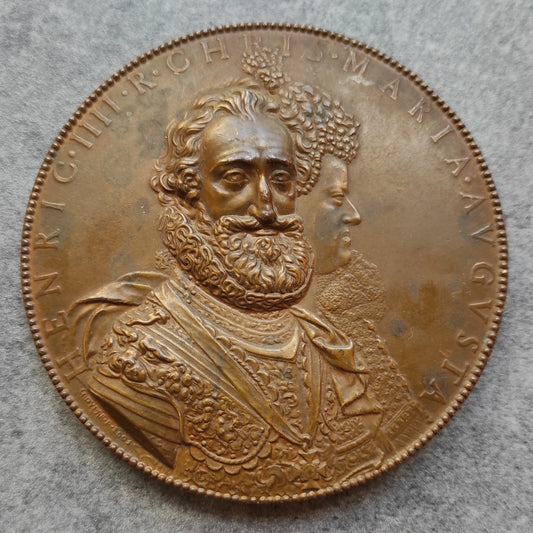 Médaille Henri 4 Propago 100 mm 453.92 Gr Bronze