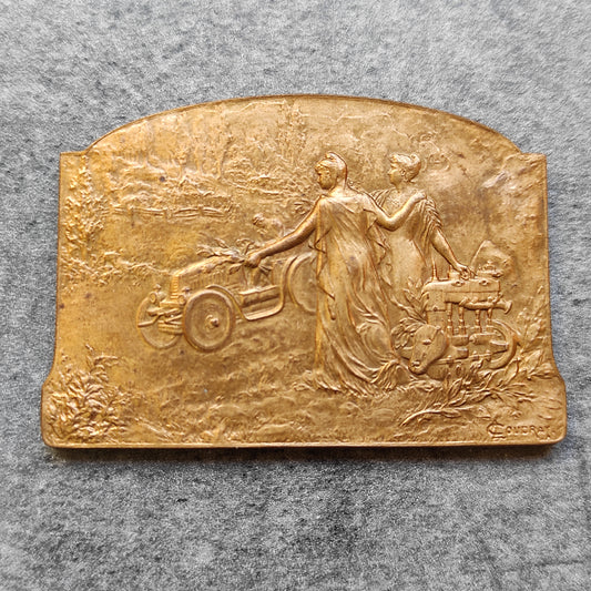 1906 bronze car brochure by cudray 65 x 45 mm 68.59 gr