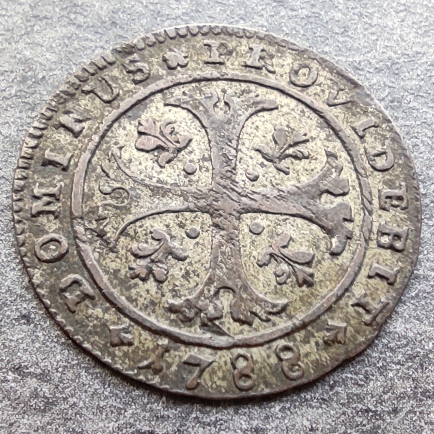 Switzerland Canton of Bern 1/2 Batzen 1788 Billon 1,63 gr