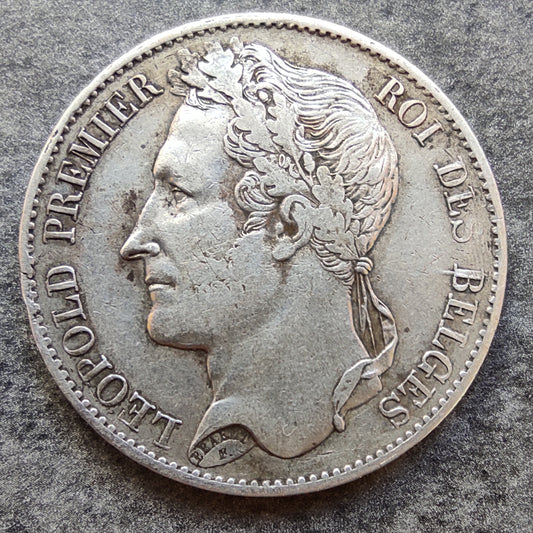 Bélgica 5 francos 1849 Leopoldo I Plata 24,85 gr