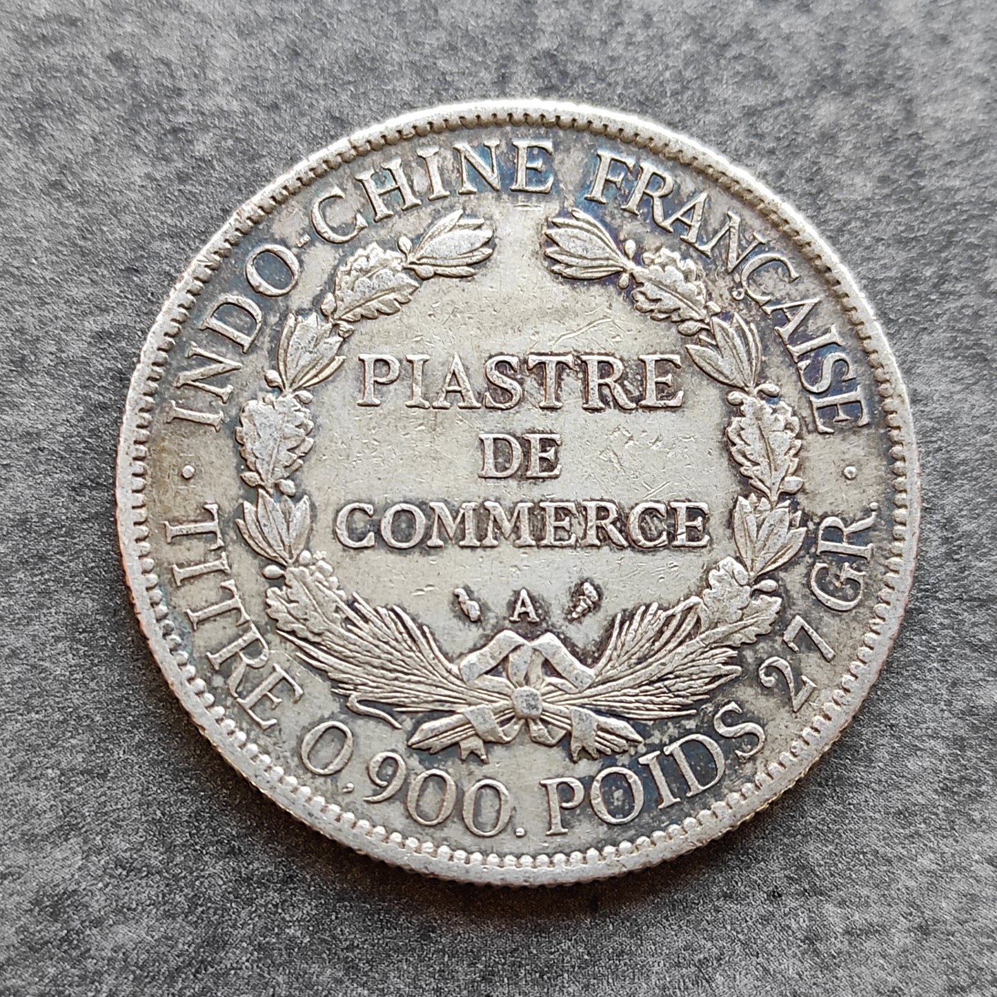 French Indochina Piastre de Commerce 1906 Silver 26.81 gr