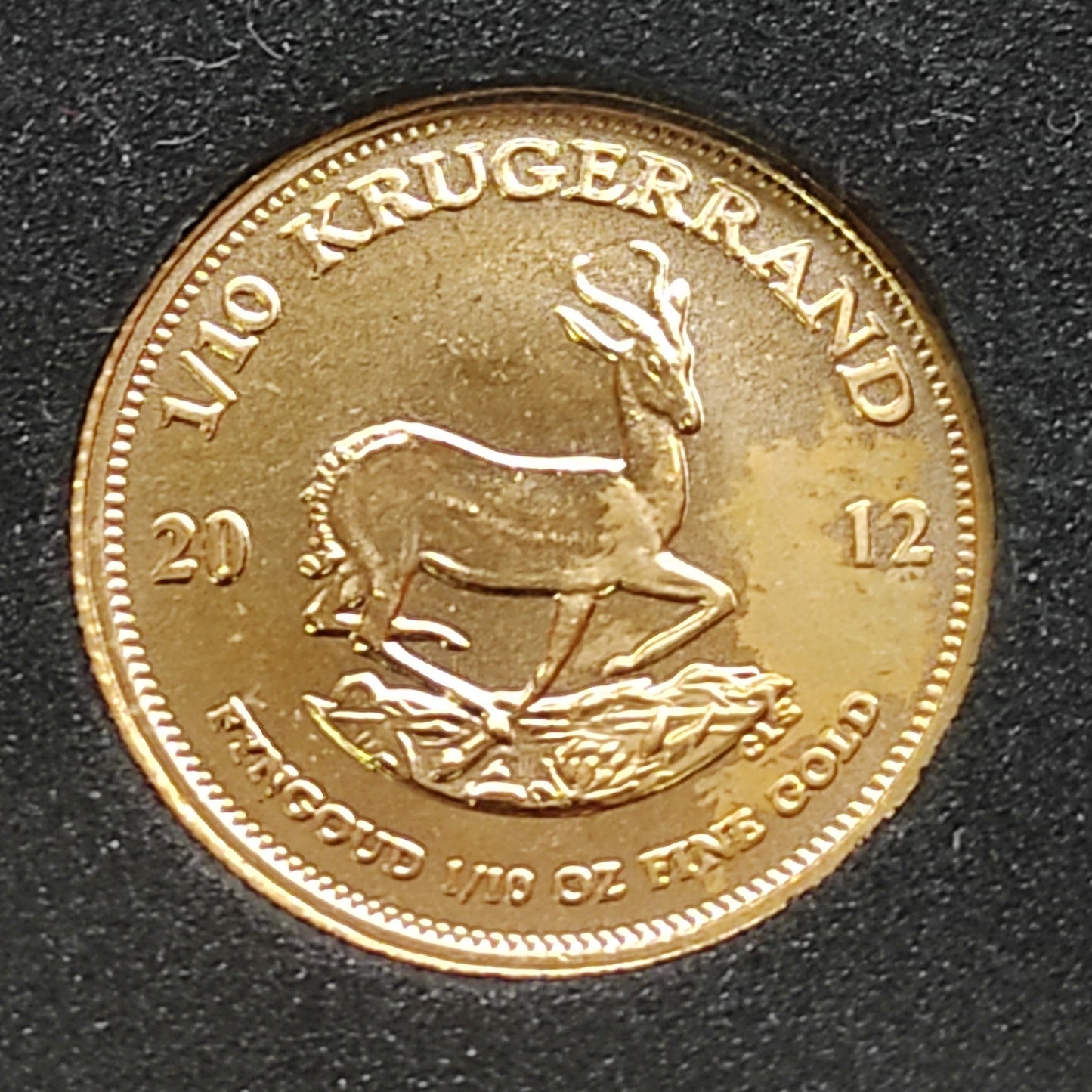 South Africa 1/10 Oz Fine Gold Once Gold 2012