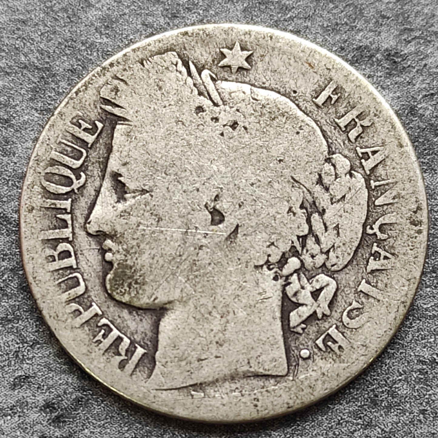 Ceres 1 Franco 1849 A París Plata