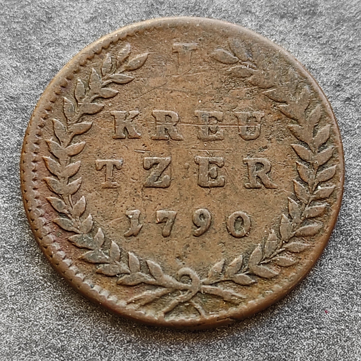 Austria - Obispado de Salzburgo - 1 Kreutzer 1790 Hieronymus Von Colloredo - 5,17 gr