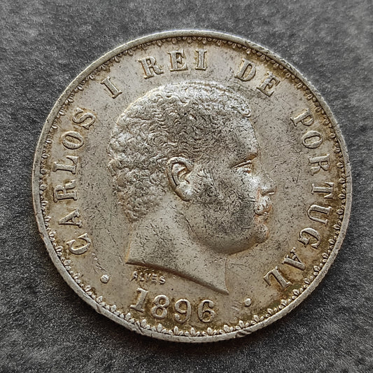 Portugal 500 Reis 1896 Plata