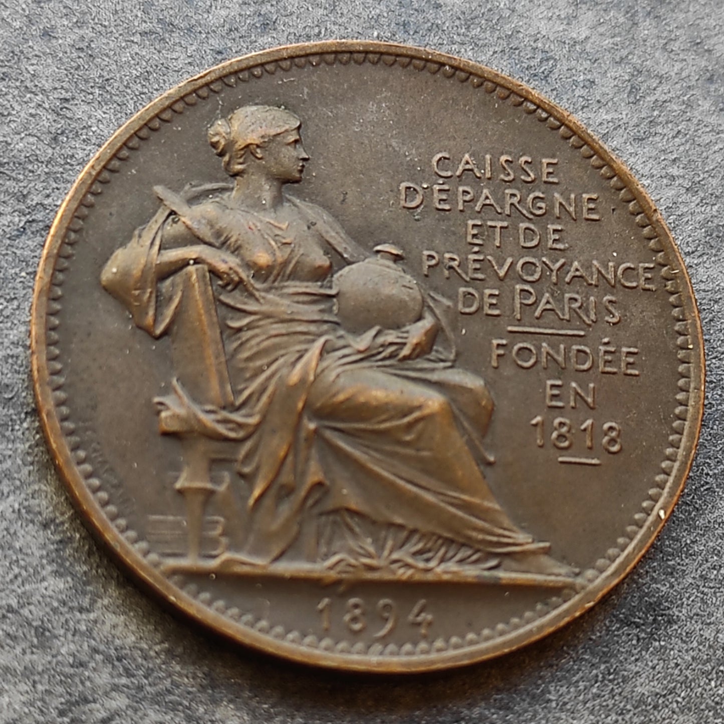 PARIS 1894 Savings and Provident Fund medal