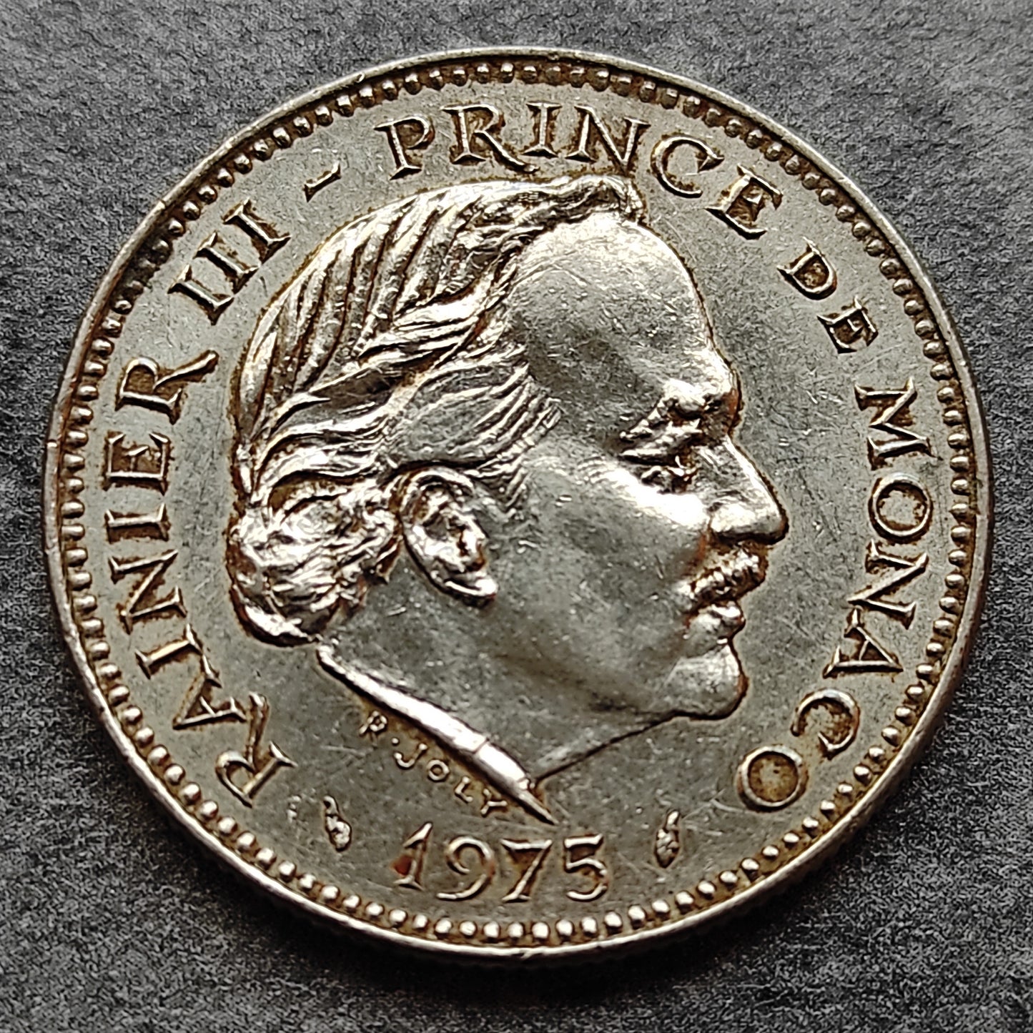 5 Francos de Mónaco 1975 Rainier de plata