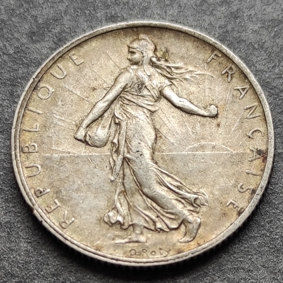 Francia 2 Francos 1904 Sembrador Plata 10.01 gr