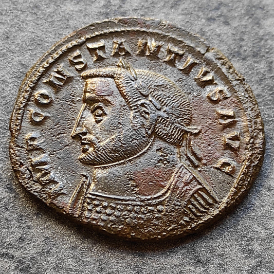 Constancio I Cloro (305-306) Follis Genio Populi Romani Lyon 9,99 gr