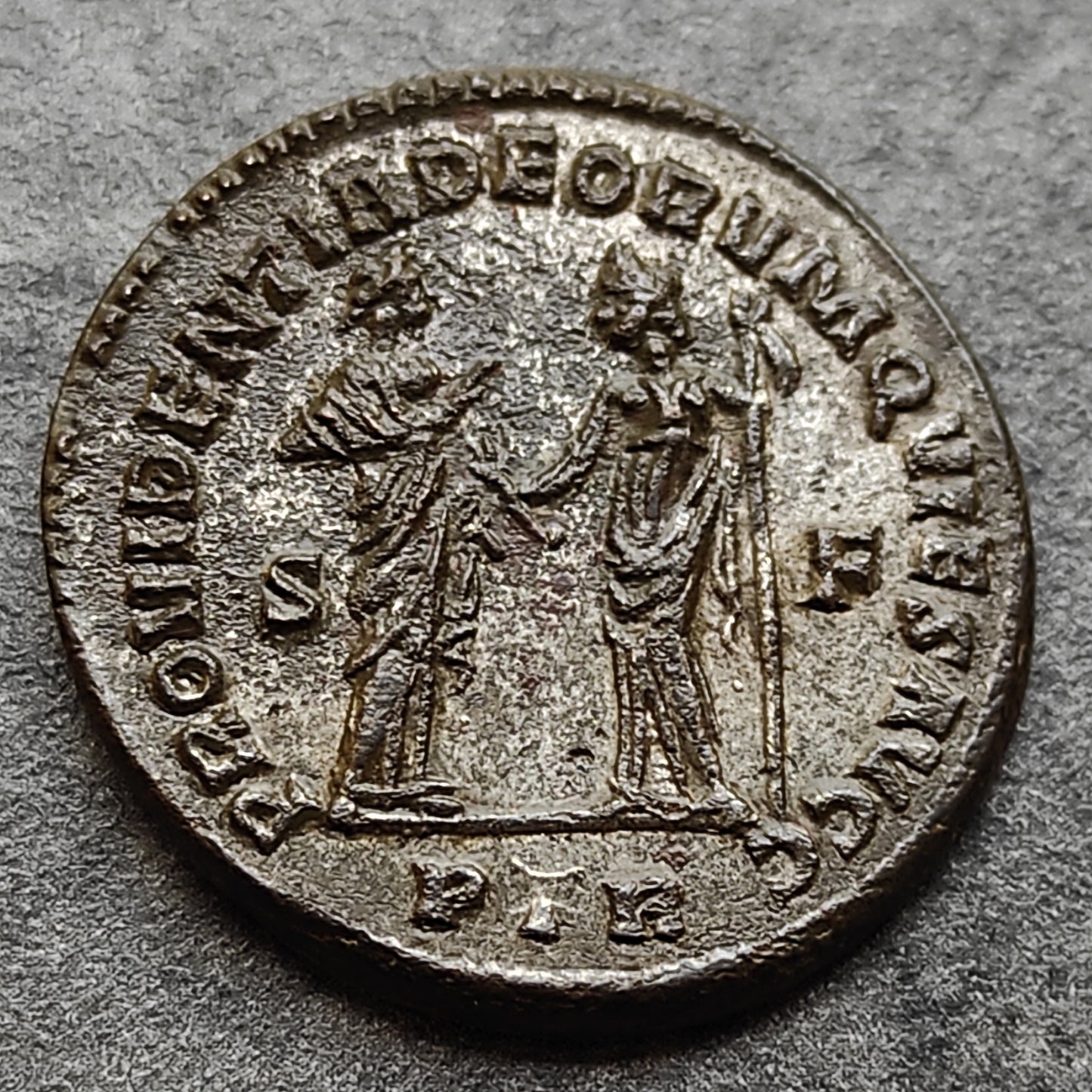 Maximiano Hércules (285-310) Follis PROVIDENTIA DEORVM QVIES AVGG Pruebas 9.08 gr