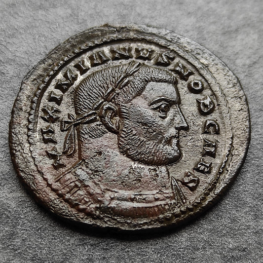 Galère (305-311) Follis Genio Popvli Romani Londres 10.69 gr