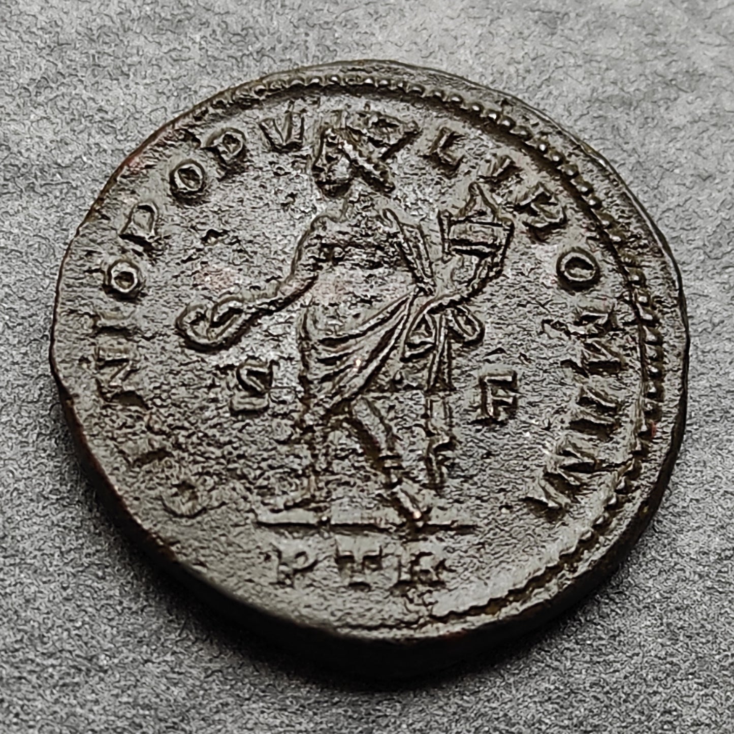 Severo II (306-307) Follis Genio Popvli Romani Trier 11,47 grn