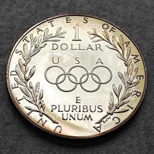 Estados Unidos 1 Dólar 1988 Juegos Olímpicos Plata 26.73 gr 38.1 mm EE.UU.