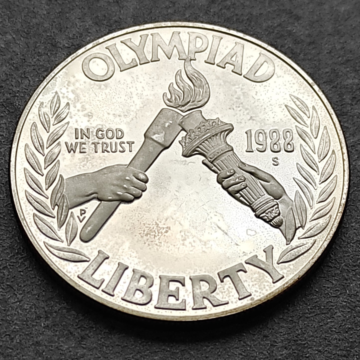 Estados Unidos 1 Dólar 1988 Juegos Olímpicos Plata 26.73 gr 38.1 mm EE.UU.