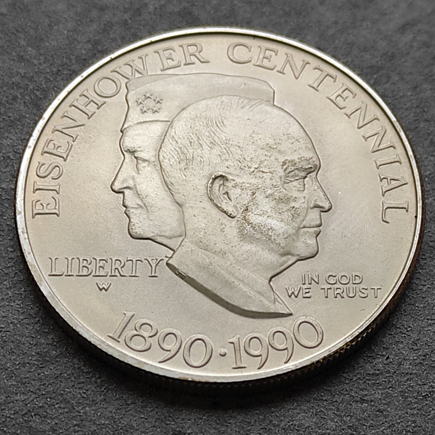 United States 1 dollar 1990 Dwight Eisenhower Silver 26.73 Gr 38.1 mm USA