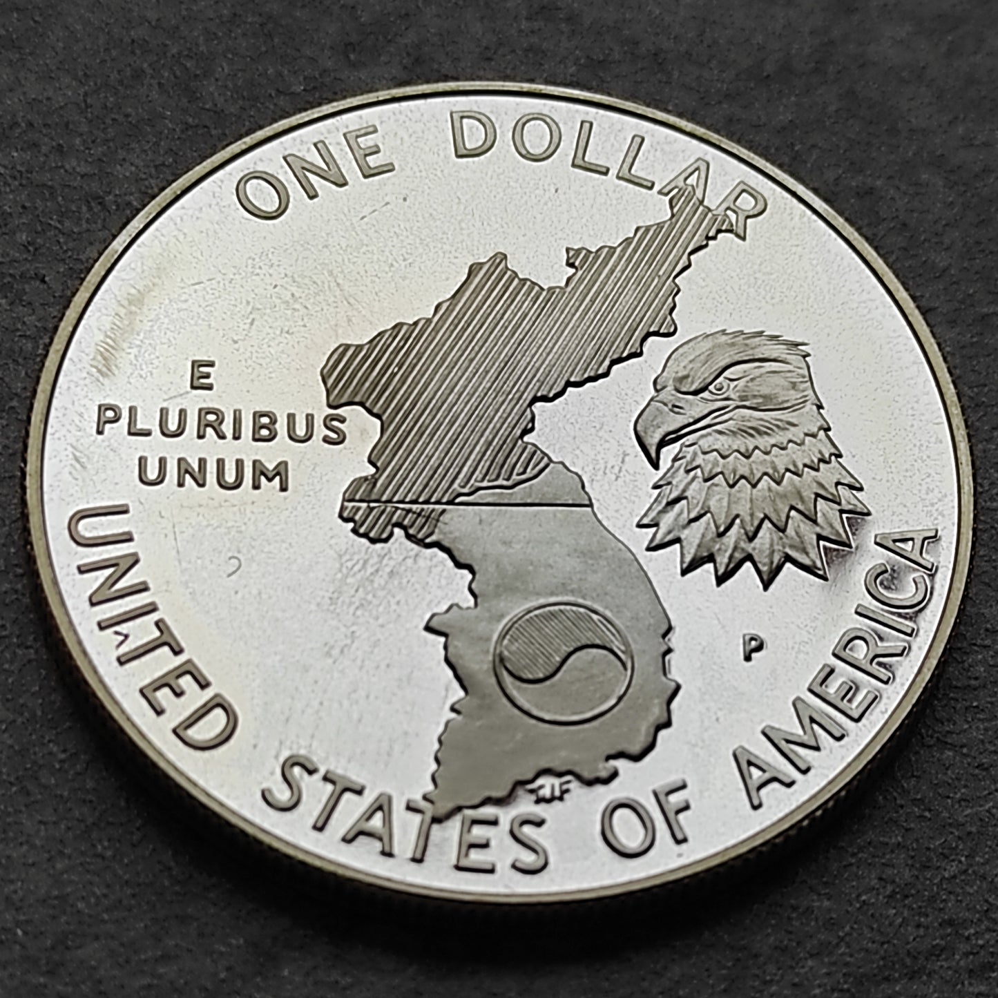 United States 1 dollar 1991 Memorial of the Silver Korean War 26.73 gr 38.1 mm USA