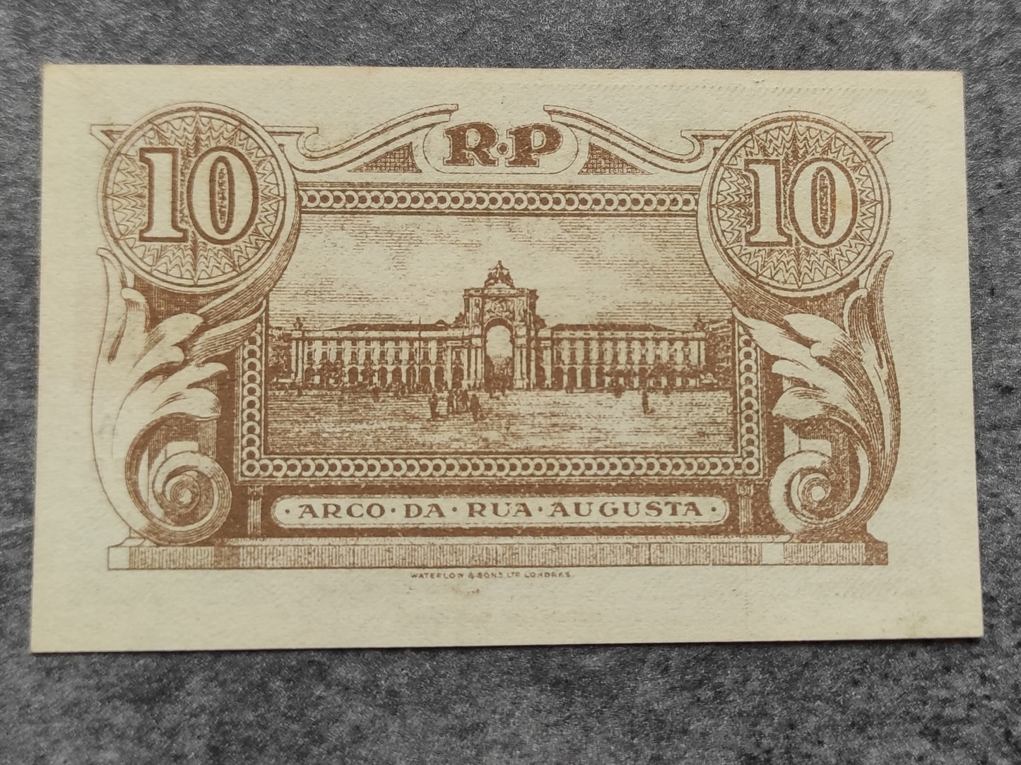 Billete de 10 Centavos de Portugal 1925