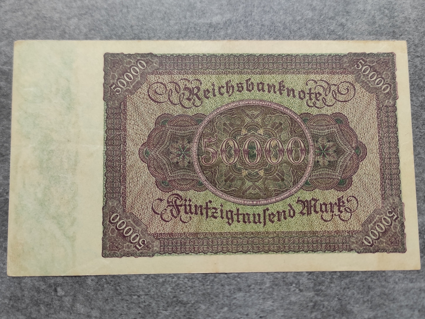 Billete de Alemania 50000 marcos 1922