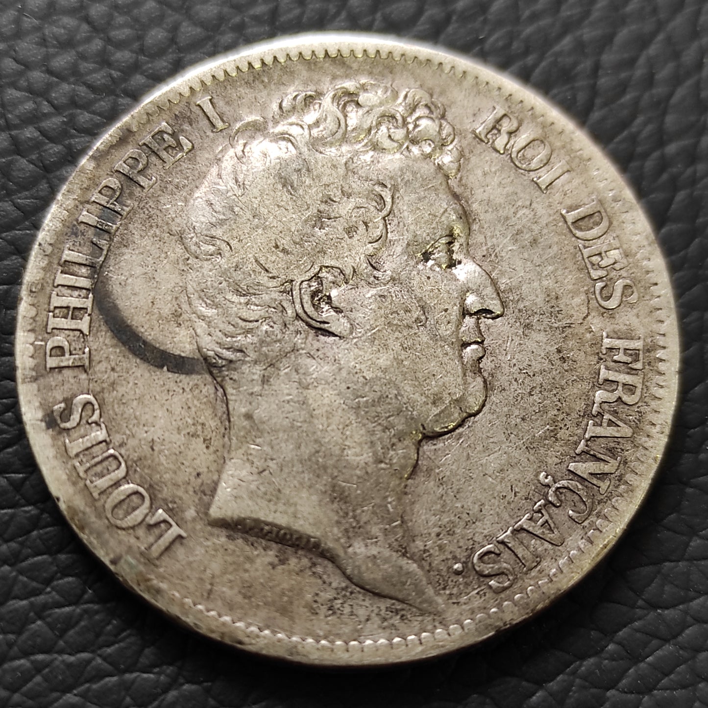 Luis Felipe (1830-1848) 5 francos 1831 BB Estrasburgo. Rebanada hueca. Dinero. 24,61 gramos