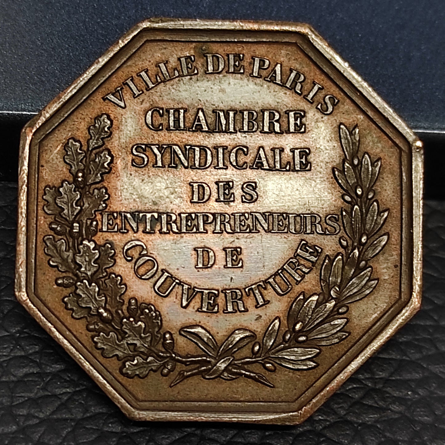 Token Syndicale Cámara de contratistas de techados de París 1846. 15,17 gr