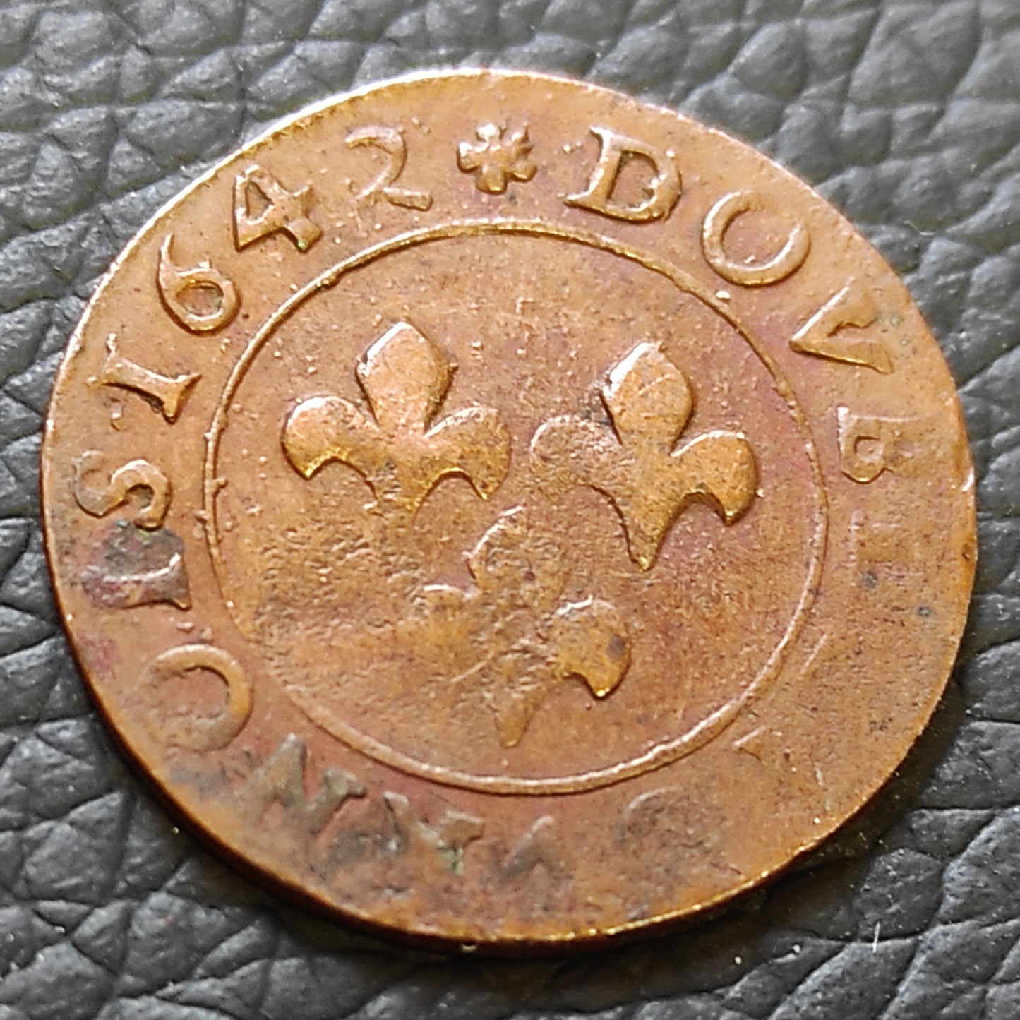 Principauté d'orange - Frédéric Henri de Nassau - Double Tournois - 1642 - 2.37 gr