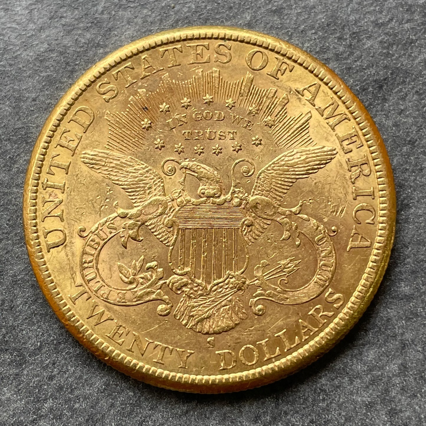 USA TWENTY DOLLARS 20$ Liberty (1877-1907) 20 Dollars Or 1887 S San Francisco 33,39 gr