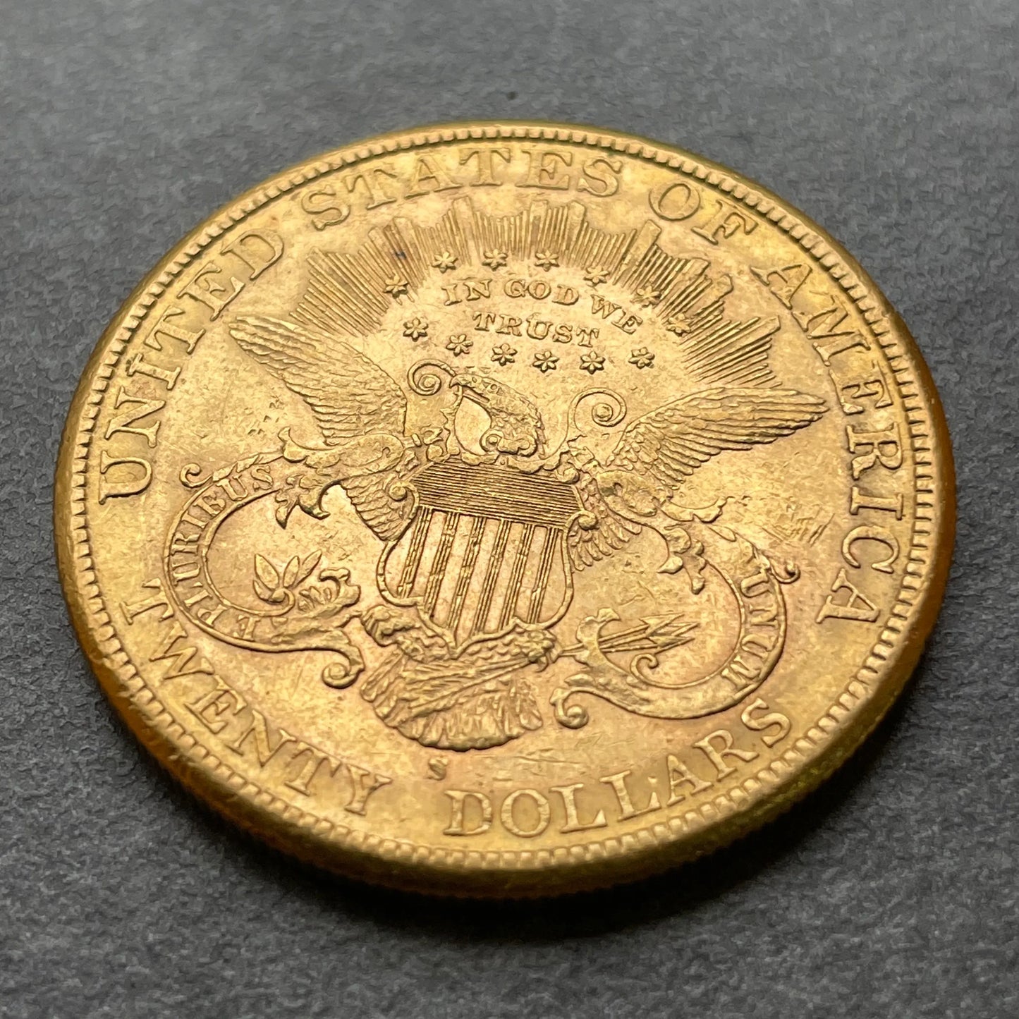 USA TWENTY DOLLARS 20$ Liberty (1877-1907) 20 Dollars Or 1887 S San Francisco 33,39 gr