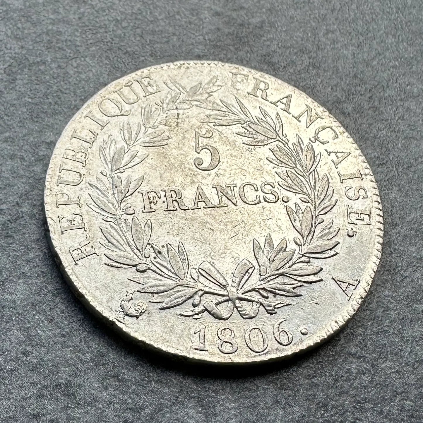 Napoleon I (1804-1814) 5 francs 1806 In Paris Silver 25.01 gr