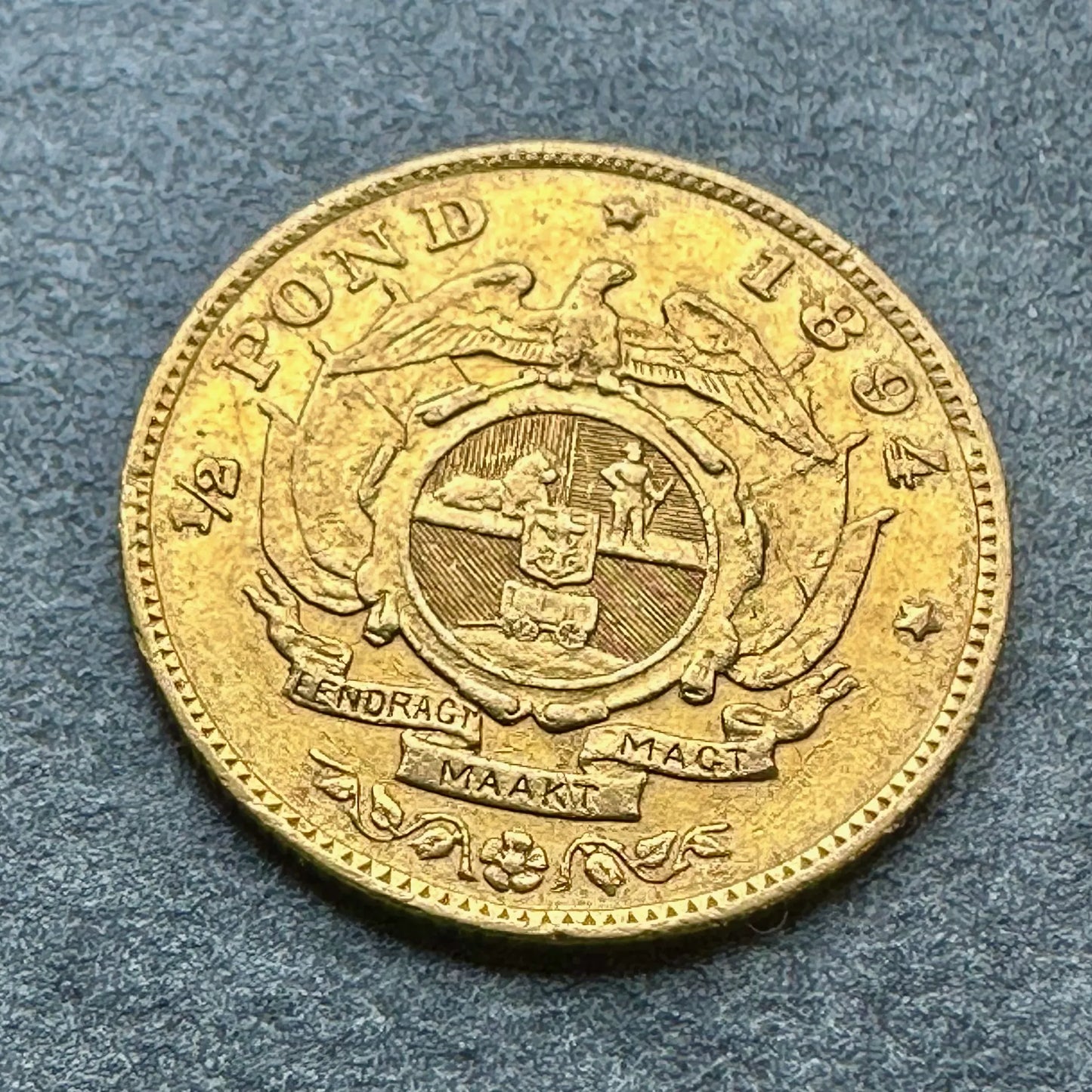 South Africa / South Africa - 1/2 Pond 1894 or 3.96 gr