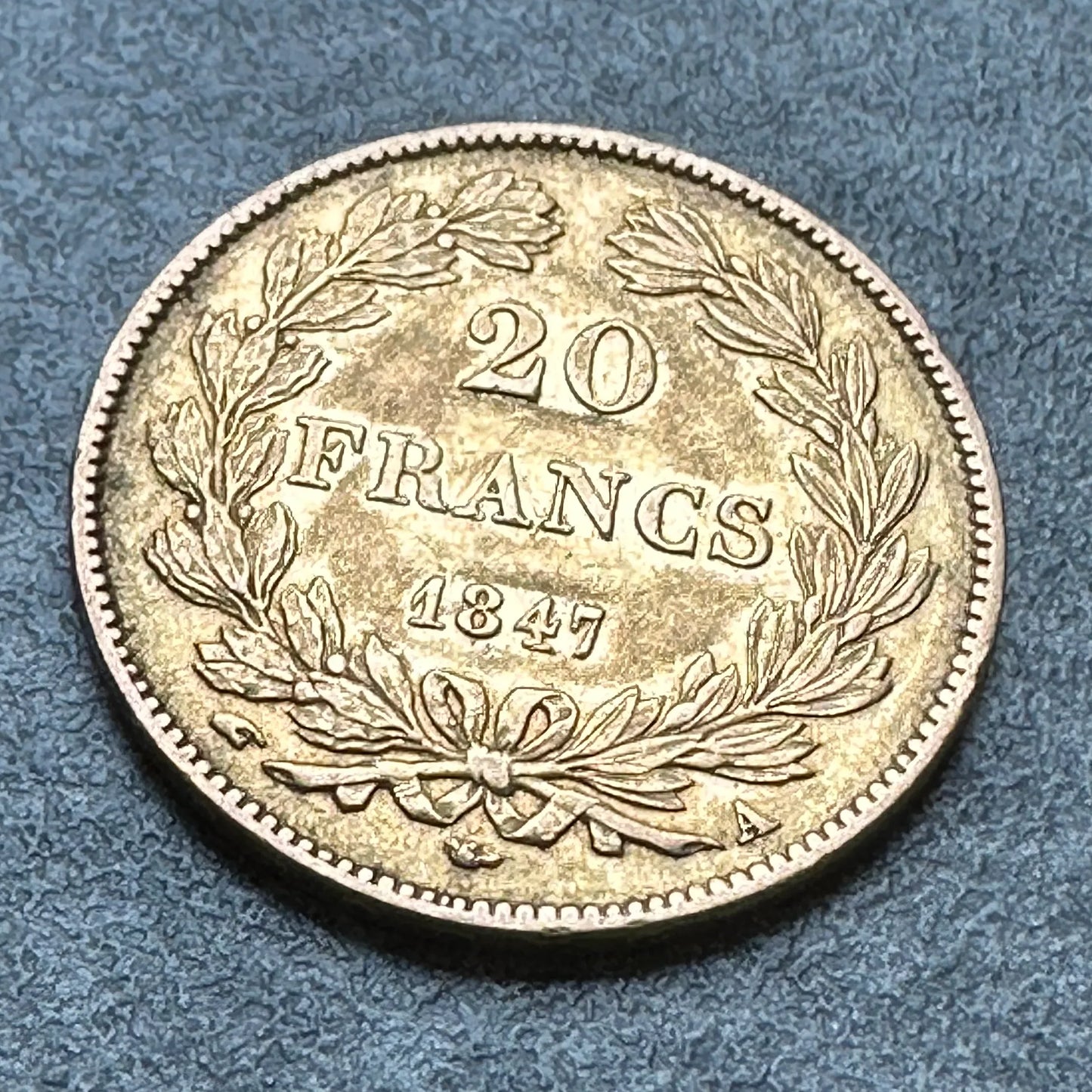 Luis Felipe I (1830-1848) 20 francos de oro 1847 En París 6,43 gr