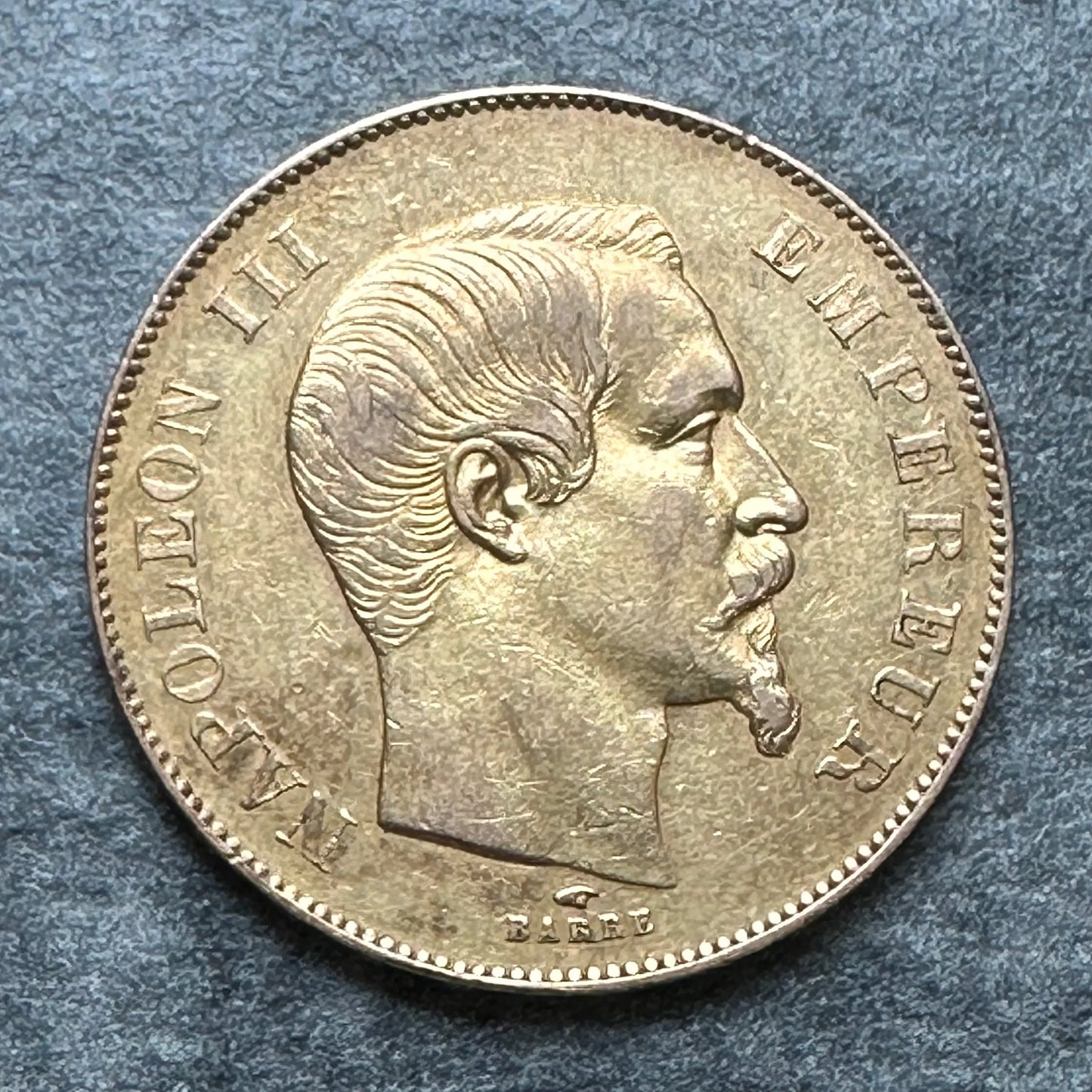 Napoleón III (1852-1870) 50 francos Oro 1855 En París 16,08 gr