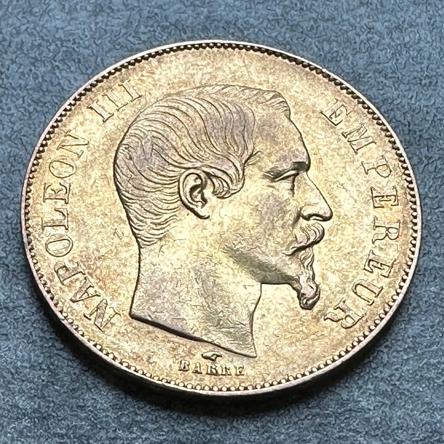 Napoleón III (1852-1870) 50 francos Oro 1855 En París 16,08 gr