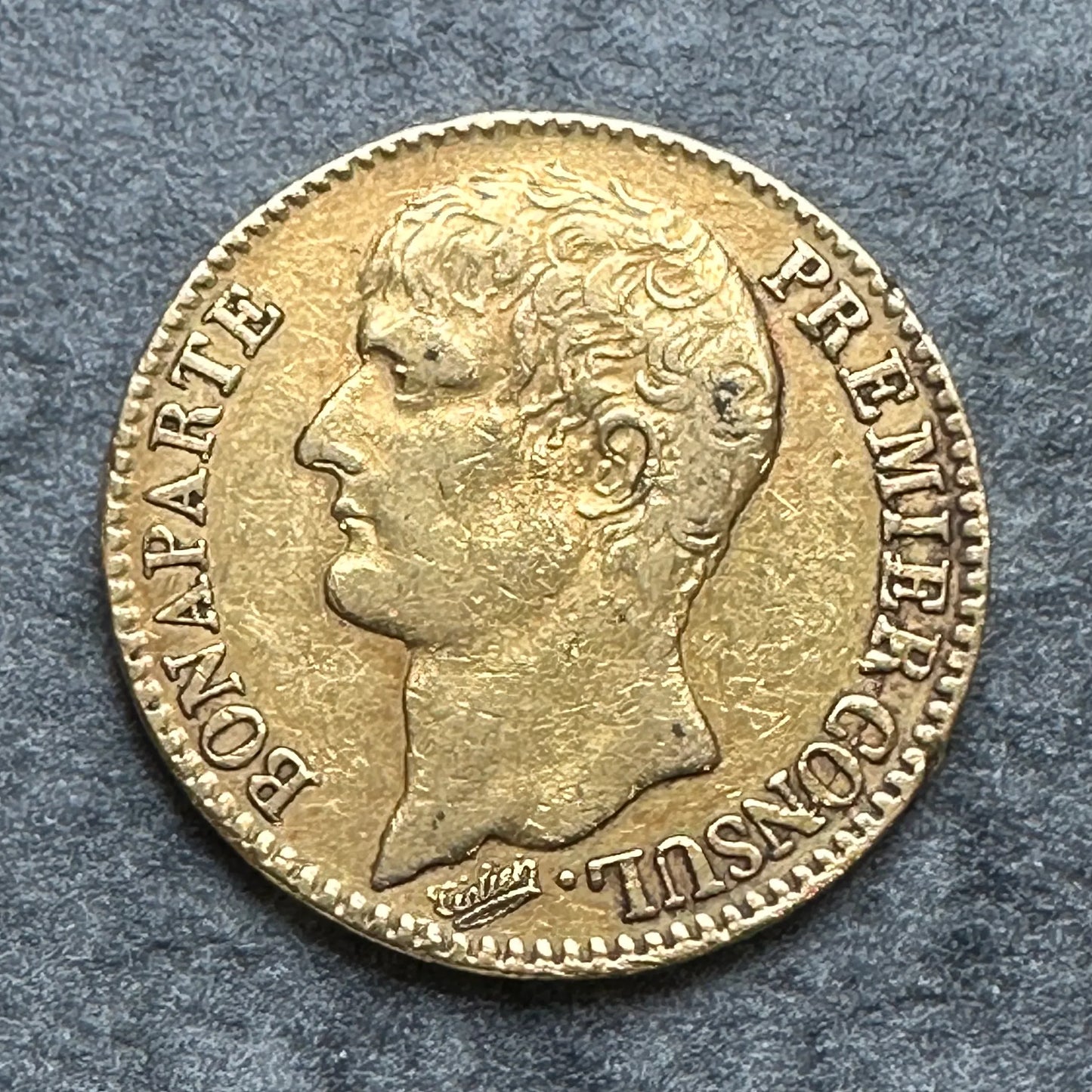 Bonaparte Premier Consul (1799-1804) 40 Francs An 12 A Paris 12.86 gr