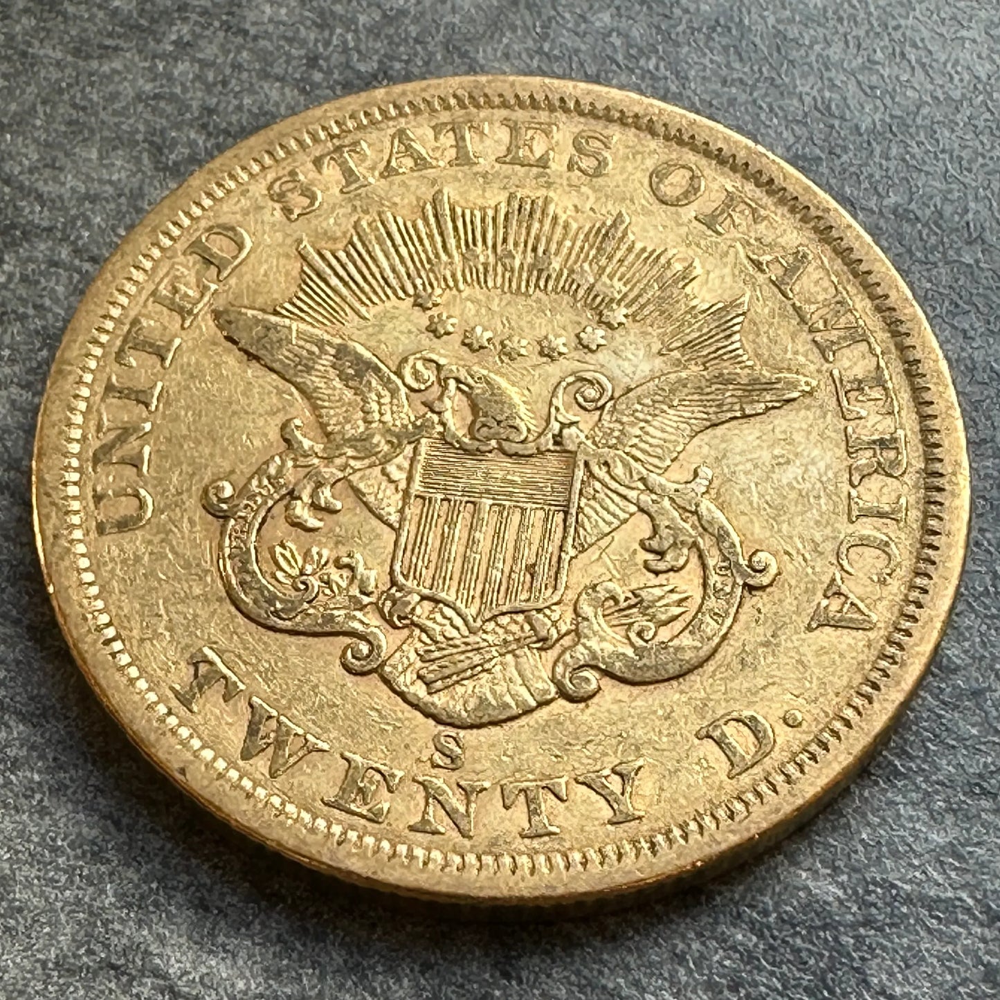 USA VEINTE D. 20$ Liberty Head (1849-1866) 20 Dólares Oro 1863 S San Francisco 33,29 gr