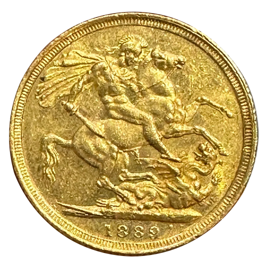 Australia, Victoria, Sovereign Gold (Sovereign) 1889 S Sydney 7.98 gr