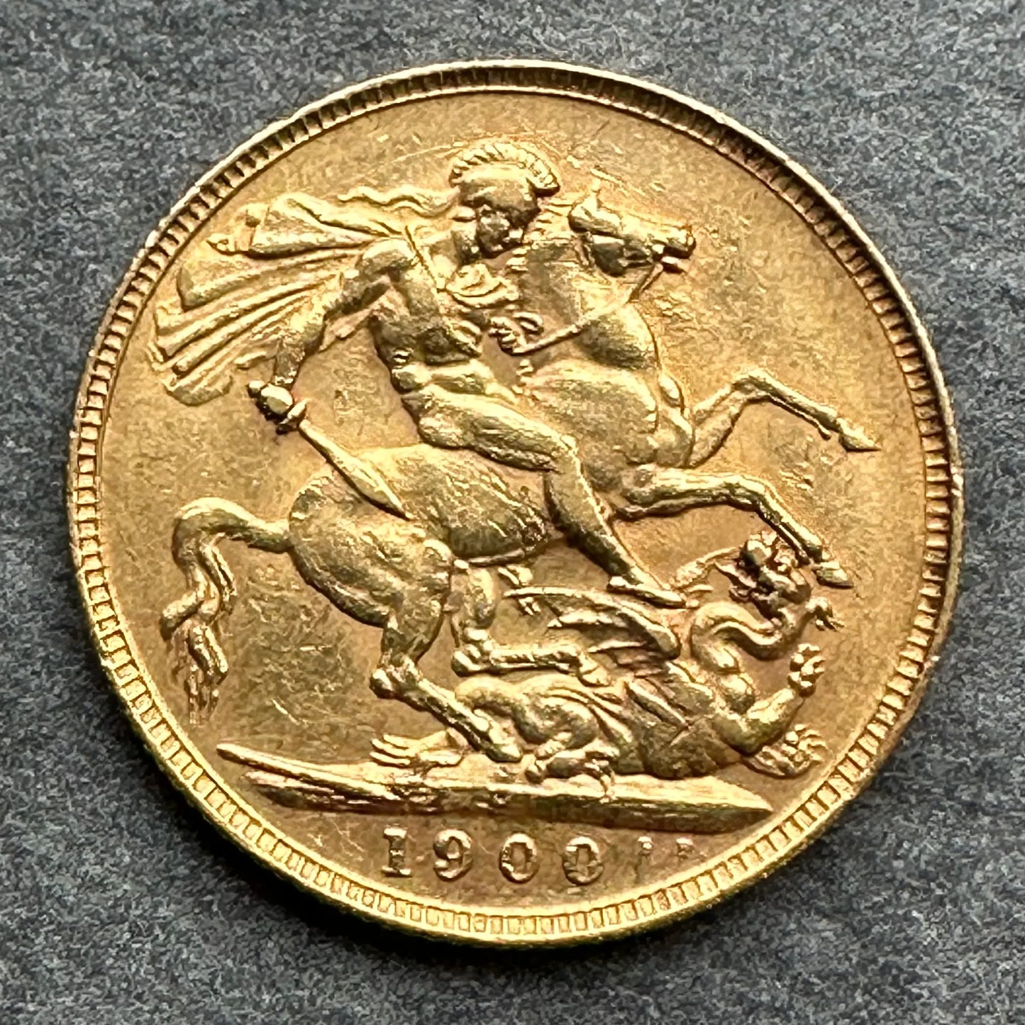 Australia, Victoria, Sovereign Gold (Sovereign) 1900 p Perth 7.96 gr