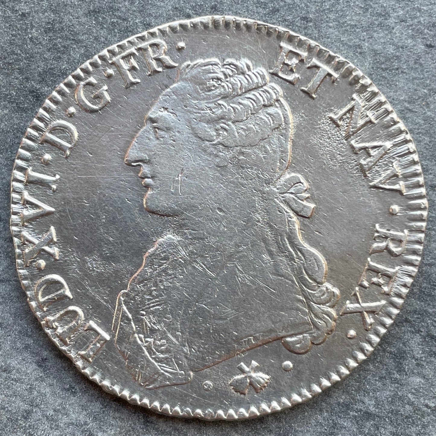 Louis XVI (1774-1792) Écu aux branches d'olivier 1778 L Bayonne Argent 29,26 gr