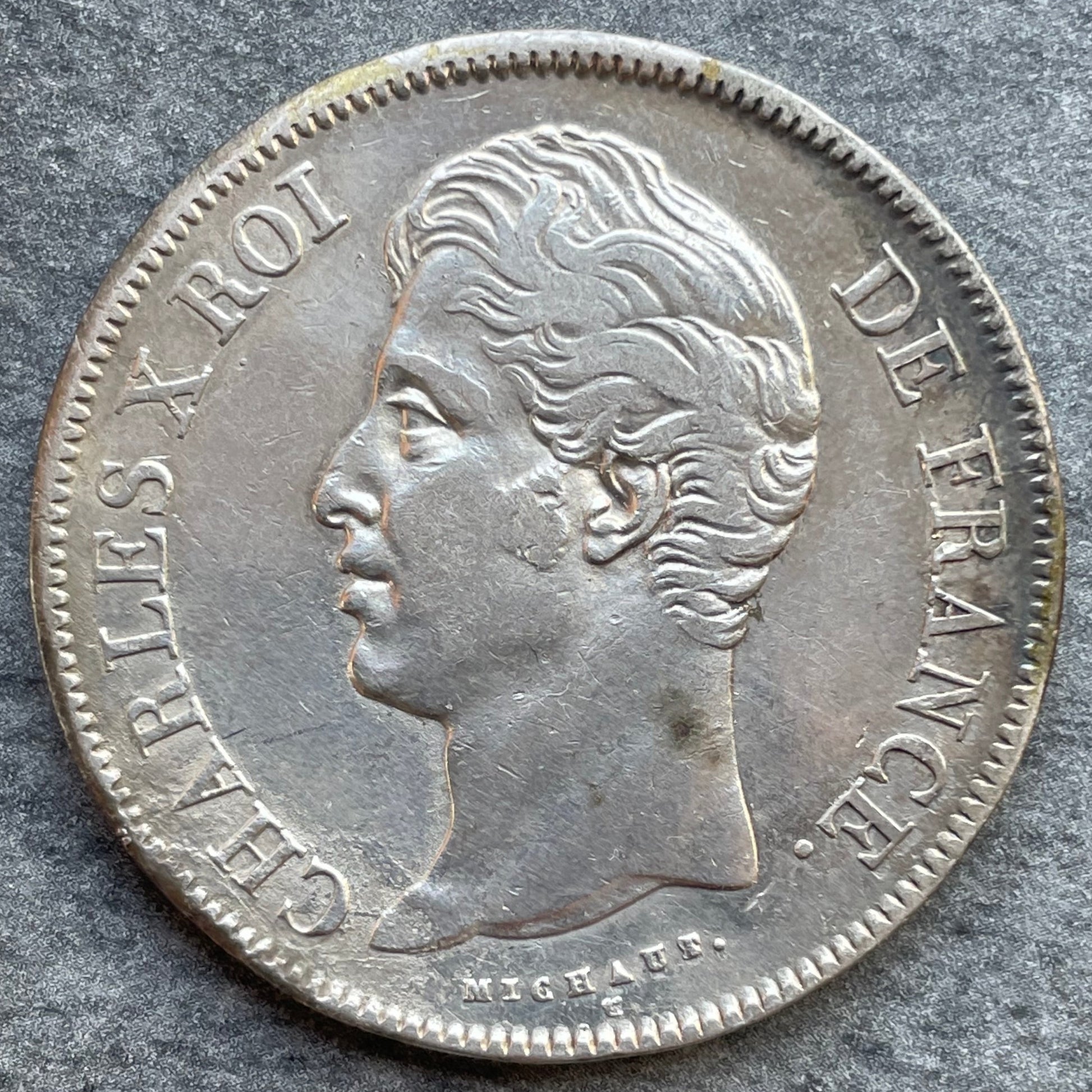 Charles X (1824-1830) 5 Francs Argent 1828 M Toulouse 24,81 gr