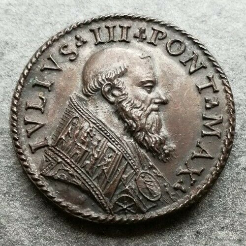 Vatican Medal Giulio III Porta Domini Santa 28 mm 12.64 gr Jubilei