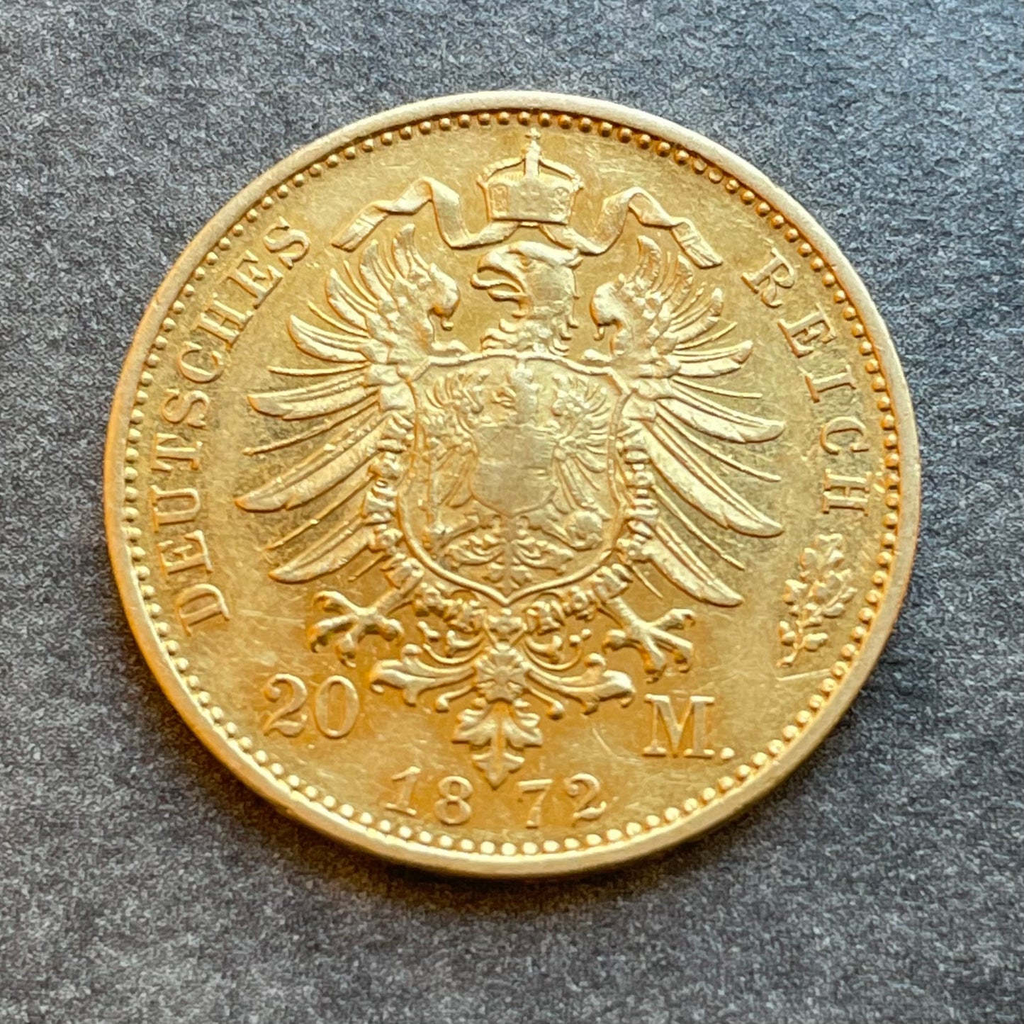 Allenagne 20 Mark German Empire 1872 A Wilhelm 7.92 Gr